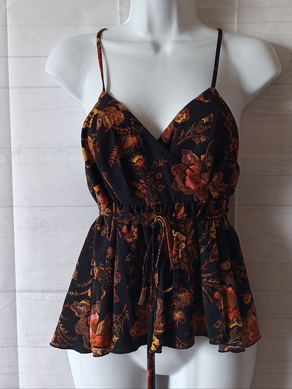Urban Outfitters Floral Tank Wrap Top